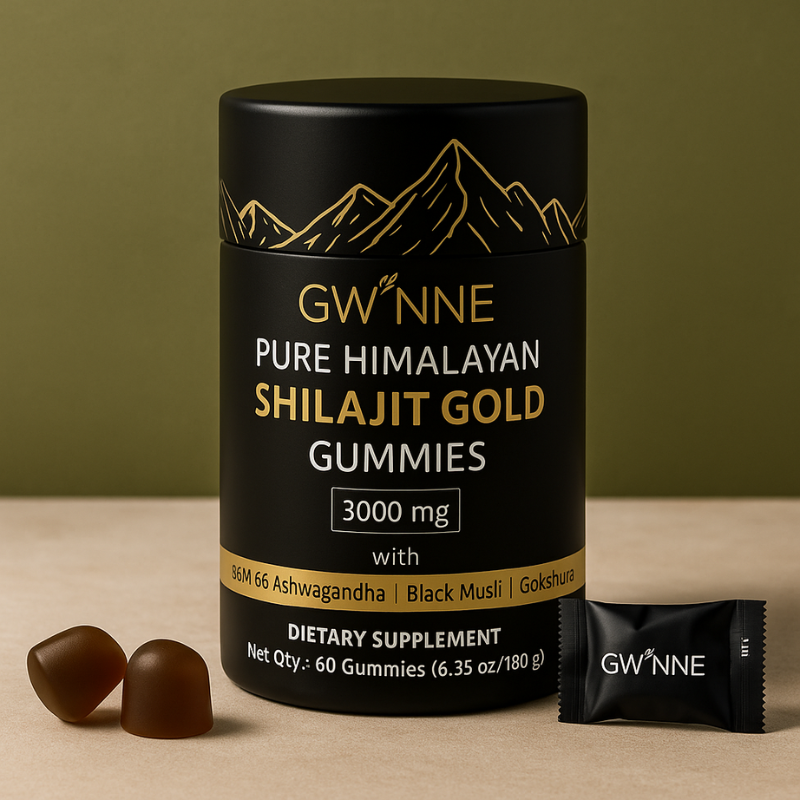 Gwynne™ Shilajit Gummies – Energía Natural, Inmunidad y Vitalidad 3000mg
