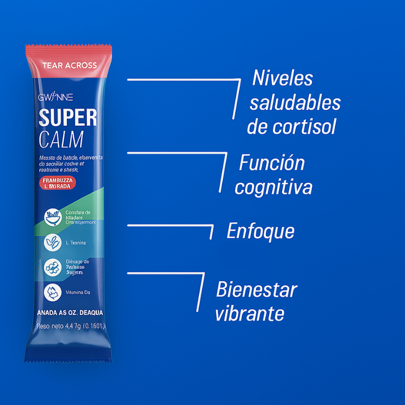 SuperCalm – Mezcla Bebible con Ashwagandha KSM‑66 para Reducir Estrés y Mejorar el Ánimo