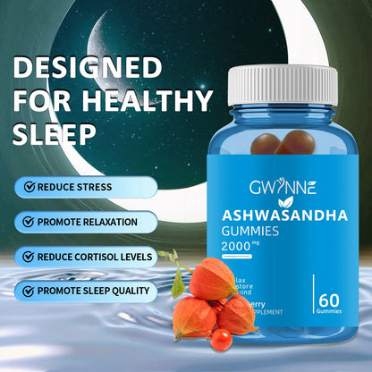 Gomitas con Ashwagandha – Vitaminas para el Estrés, Sueño y Bienestar | Sabor Bayas Mixtas