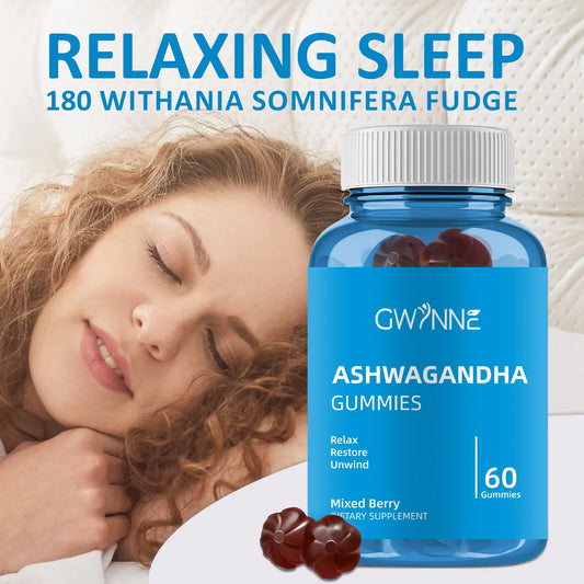 Gomitas con Ashwagandha – Vitaminas para el Estrés, Sueño y Bienestar | Sabor Bayas Mixtas